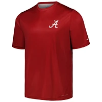 T-shirt Columbia Crimson Alabama Tide Terminal Tackle Omni-Shade pour homme