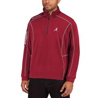 Men's Columbia Golf Crimson Alabama Tide Shotgun Quarter-Zip Pullover