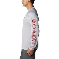 T-shirt à manches longues Columbia Grey Alabama Crimson Tide Terminal Tackle Omni-Shade Raglan pour homme