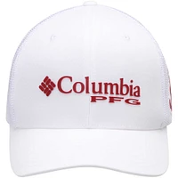 Men's Columbia White Alabama Crimson Tide Collegiate PFG Flex Hat