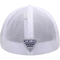 Men's Columbia White Alabama Crimson Tide Collegiate PFG Flex Hat