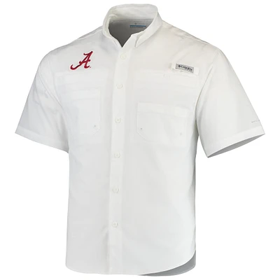 Chemise Columbia Tamiami Alabama Crimson Tide PFG blanche pour homme