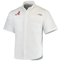 Chemise Columbia Tamiami Alabama Crimson Tide PFG blanche pour homme