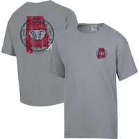 T-shirt DÉCLARATION Confort Wash Graphite Alabama Crimson Tide pour hommes