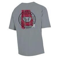 T-shirt DÉCLARATION Confort Wash Graphite Alabama Crimson Tide pour hommes