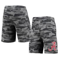 Men's Concepts Sport Charcoal/Gray Alabama Crimson Tide Camo Backup Terry Jam Lounge Shorts