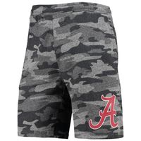 Men's Concepts Sport Charcoal/Gray Alabama Crimson Tide Camo Backup Terry Jam Lounge Shorts