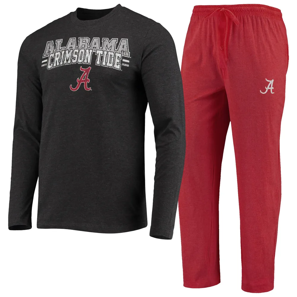 Lids Alabama Crimson Tide Concepts Sport Meter Long Sleeve T-Shirt & Pants  Sleep Set - Crimson/Heathered Charcoal