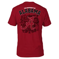 T-shirt pour homme Crimson Alabama Tide City Line