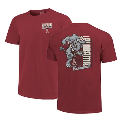 T-shirt pour homme Crimson Alabama Tide Comfort Colors Mascot Dunk