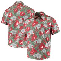 Men's Crimson Alabama Tide Floral Button-Up Shirt