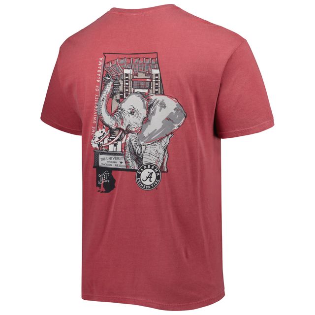 T-shirt pour homme Crimson Alabama Tide Hyperlocal Elephant