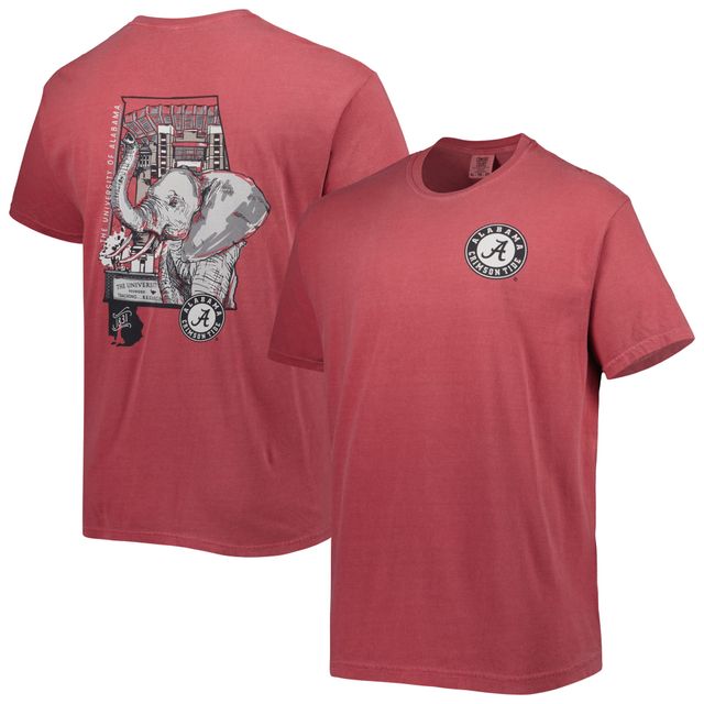 T-shirt pour homme Crimson Alabama Tide Hyperlocal Elephant