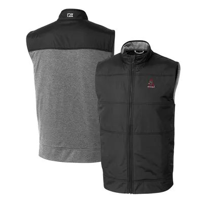 Alabama Crimson Tide Cutter & Buck Vault Stealth Hybrid Quilted Full-Zip Windbreaker Vest