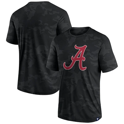 T-shirt à logo camouflage Alabama Crimson Tide Fanatics pour homme noir