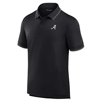 Polo piqué noir Alabama Crimson Tide Front Office Fanatics pour hommes