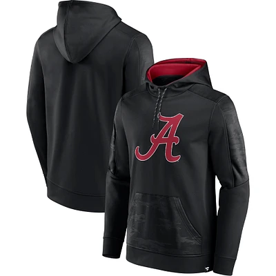 Sweat à capuche noir Fanatics pour hommes, Alabama Crimson Tide On The Ball