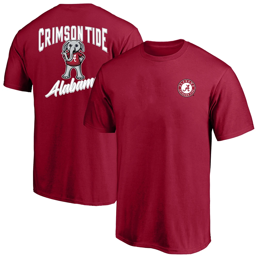 Men's Fanatics Crimson Alabama Tide Big & Tall 2-Hit T-Shirt