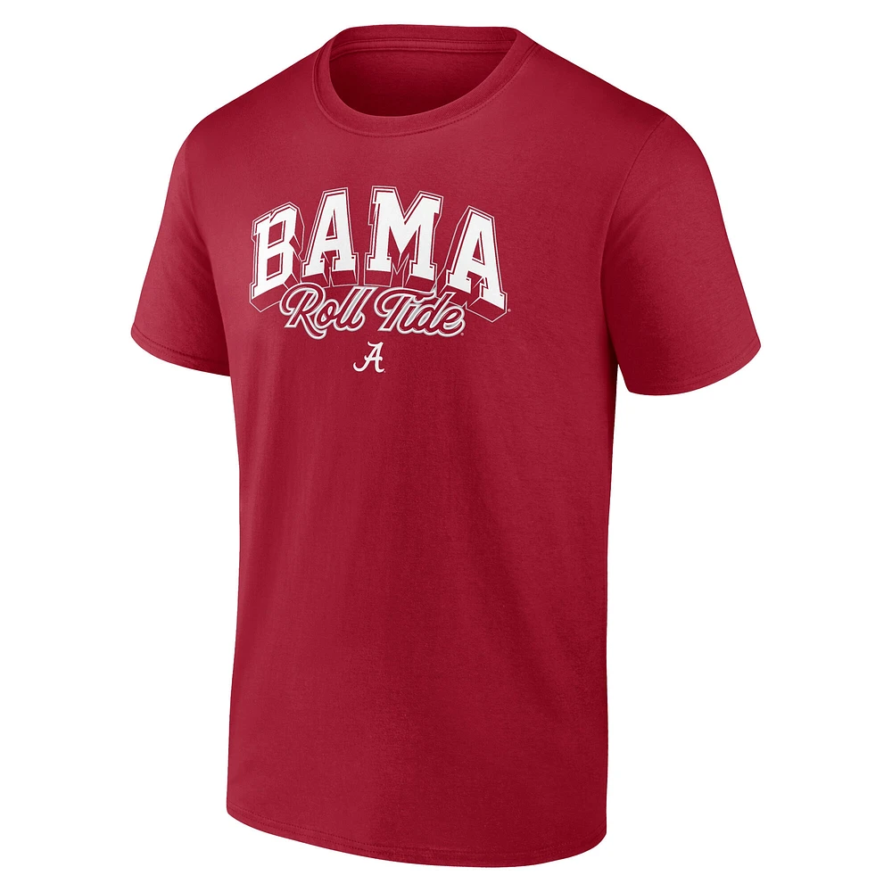 Men's Fanatics Crimson Alabama Tide Power Drive T-Shirt