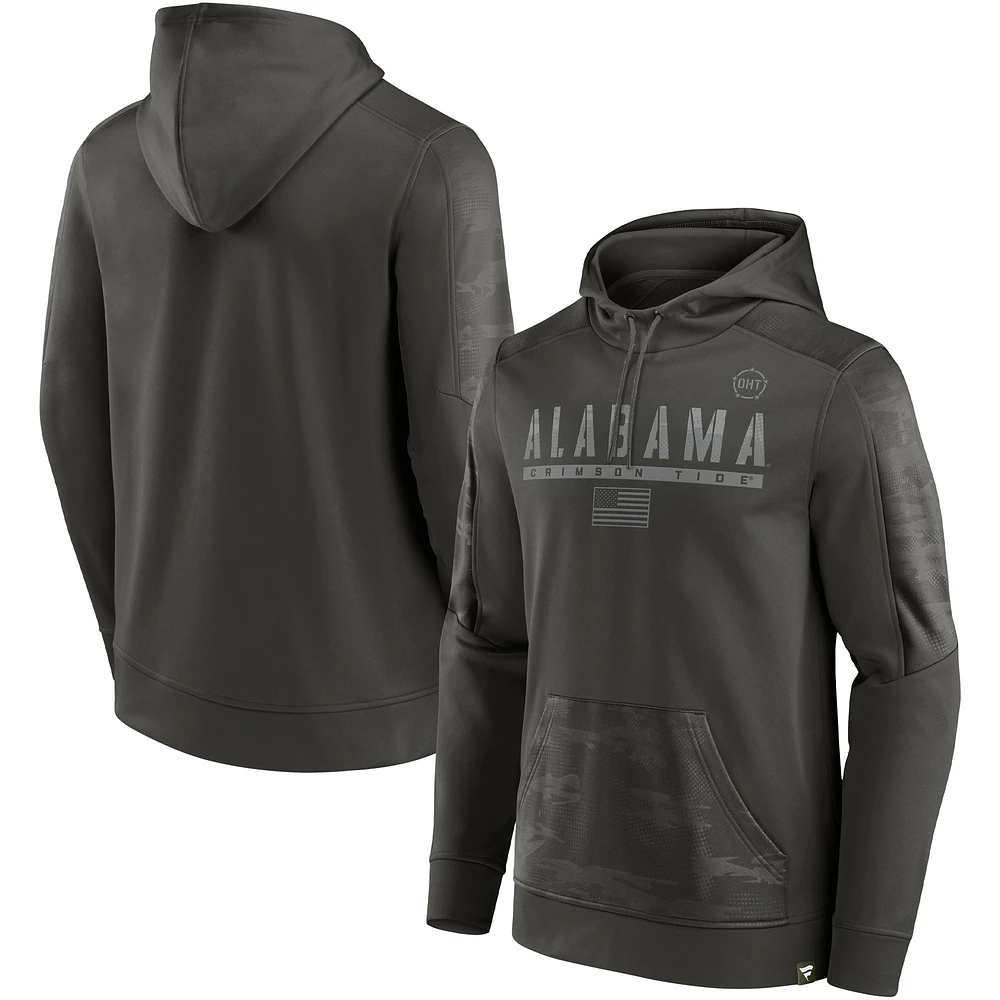 Fanatics pour hommes Olive Alabama Crimson Tide OHT Military Appréciation Guardian Pull à capuche