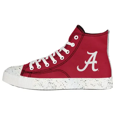 Alabama Crimson Tide FOCO Paint Splatter High Top Sneakers