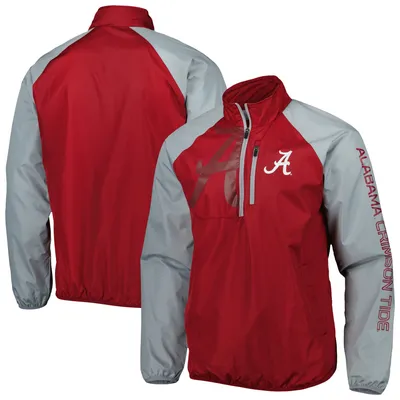 Alabama Crimson Tide G-III Sports by Carl Banks Point Guard Raglan Half-Zip Jacket