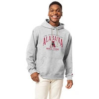 Men's Heather Gray Alabama Crimson Tide Tall Arch Essential Pullover Hoodie