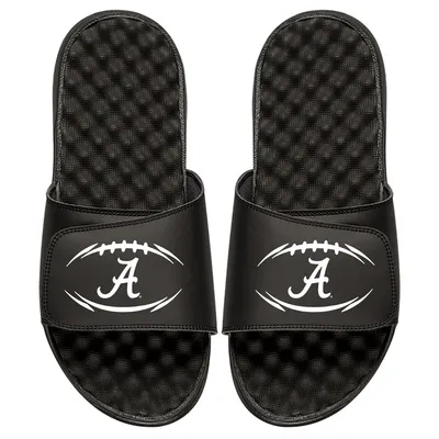 Alabama Crimson Tide ISlide Football Logo Slide Sandals - Black