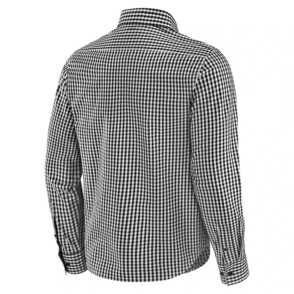 Chemise boutonnée à manches longues pour homme J. Palmer Black Alabama Crimson Tide non rentrable