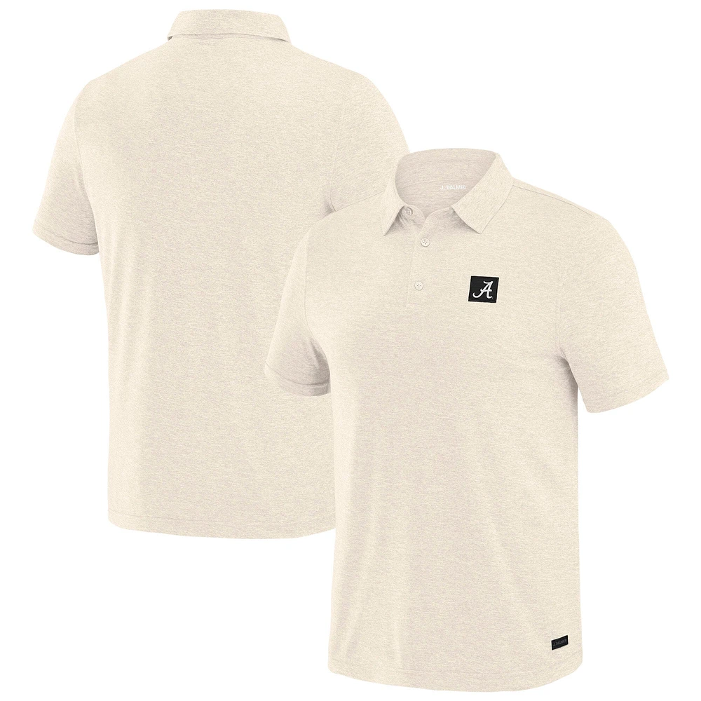 Polo à quatre points blanc Alabama Crimson Tide de J. Palmer pour homme