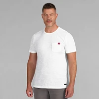 T-shirt à poche pour homme J. Palmer Alabama Crimson Tide blanc