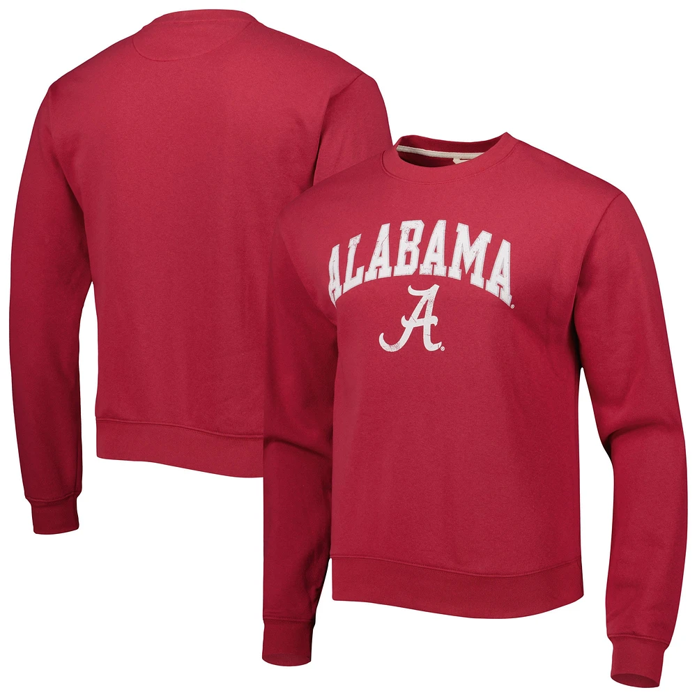 Men's League Collegiate Wear Crimson Alabama Tide 1965 Arch Essential Sweatshirt épais