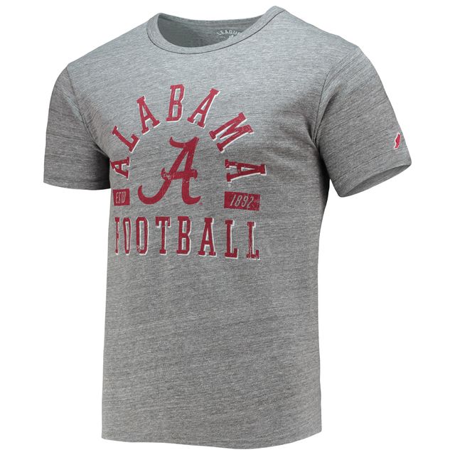 T-shirt Tri-Blend Alabama Crimson Tide Football Focus Victory Falls pour hommes, League Collegiate Wear, gris chiné