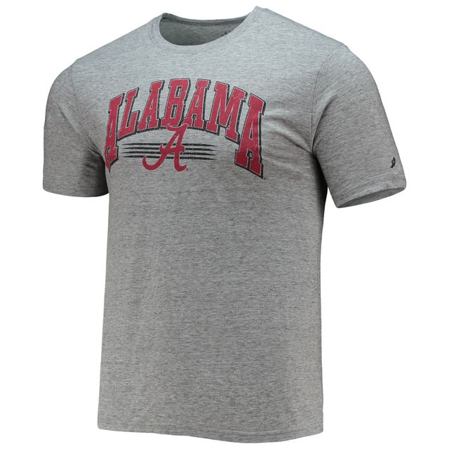 T-shirt en jersey recyclé pour hommes League Collegiate Wear Alabama Crimson Tide Upperclassman Reclaim gris chiné