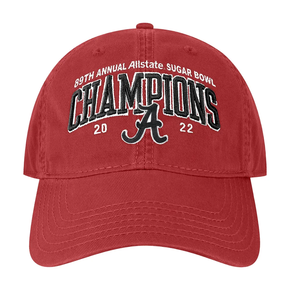 Casquette réglable Legacy Athletic Crimson Alabama Crimson Tide 2022 Sugar Bowl Champions pour homme