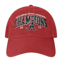 Casquette réglable Legacy Athletic Crimson Alabama Crimson Tide 2022 Sugar Bowl Champions pour homme