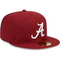 Casquette ajustée 59FIFTY Alabama Crimson Tide de New Era pour homme