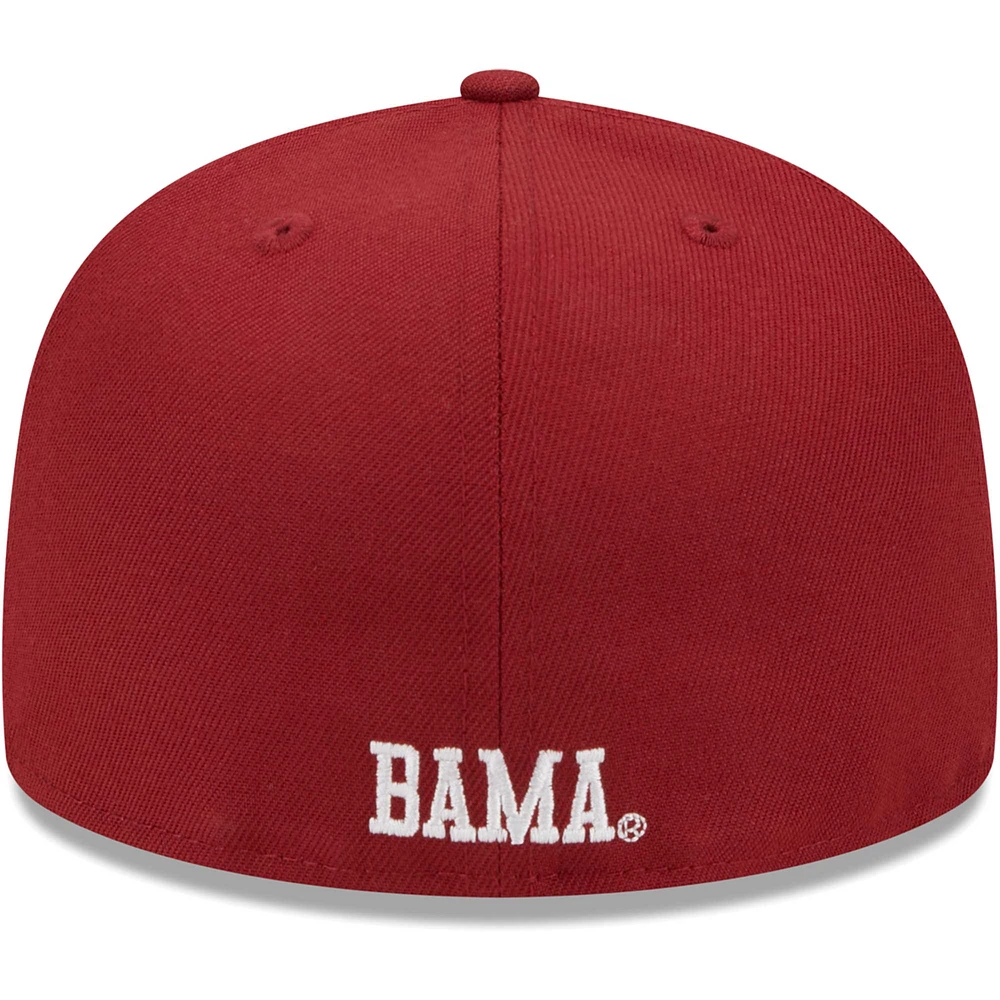 Casquette ajustée 59FIFTY Alabama Crimson Tide de New Era pour homme