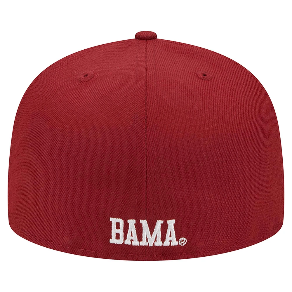 Men's New Era Crimson Alabama Tide 59FIFTY Fitted Hat