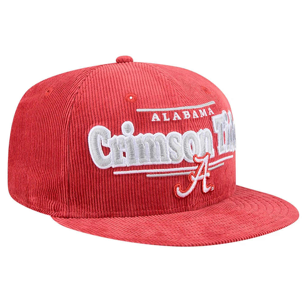 Casquette Snapback 9FIFTY Alabama Crimson pour homme de New Era