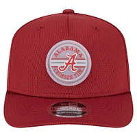 Men's New Era Crimson Alabama Crimson Tide Patched 9SEVENTY Stretch-Snap Adjustable Hat