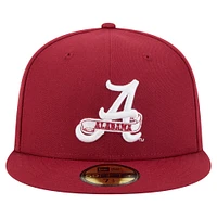 Casquette ajustée 59FIFTY Crimson Alabama Vault pour homme de New Era