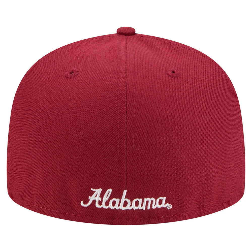 Casquette ajustée 59FIFTY Crimson Alabama Vault pour homme de New Era
