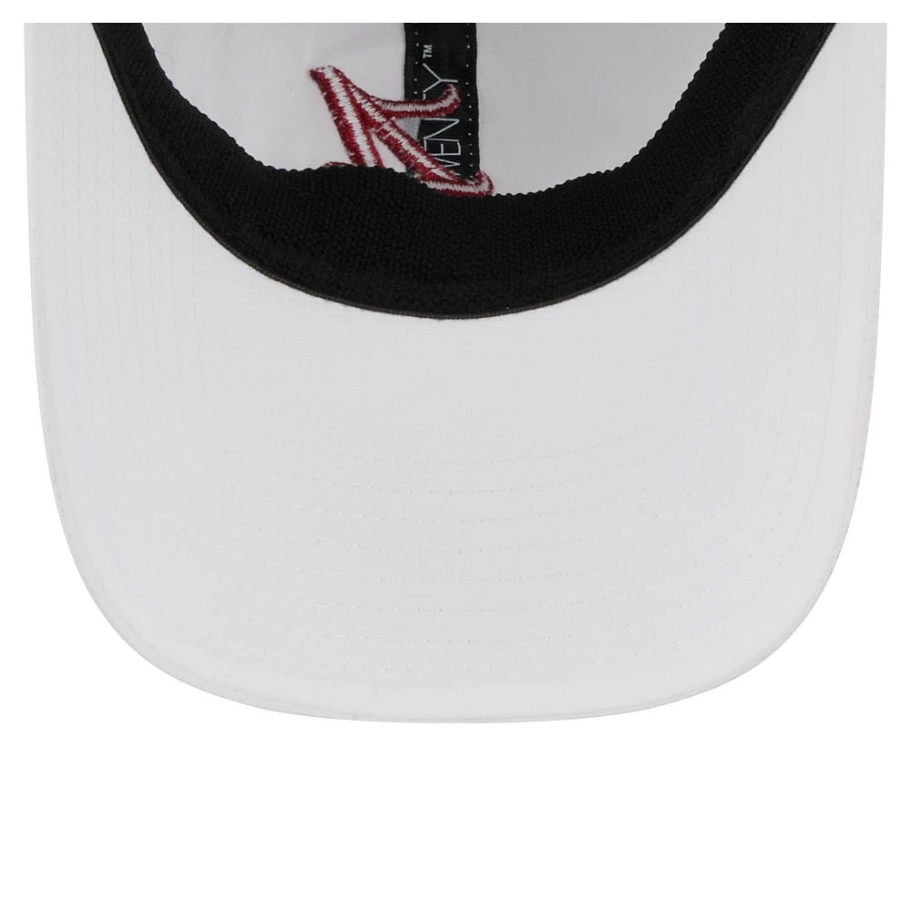 Men's New Era White Alabama Crimson Tide Active Ripstop 9TWENTY Adjustable Hat