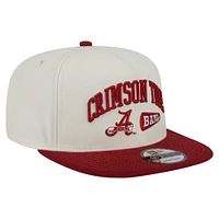 Men's New Era White Alabama Crimson Tide Collegiate 9FIFTY A-Frame Snapback Hat