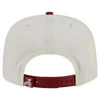 Men's New Era White Alabama Crimson Tide Collegiate 9FIFTY A-Frame Snapback Hat