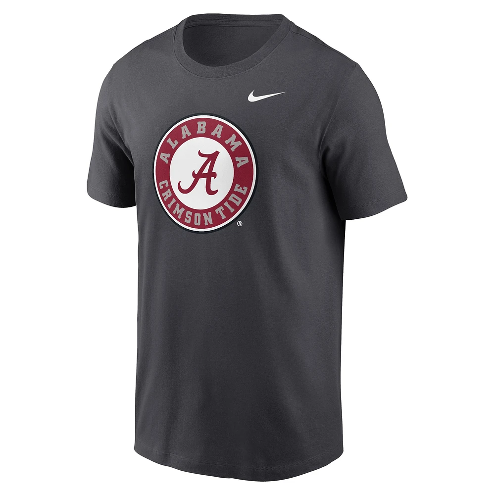 Men's Nike Anthracite Alabama Crimson Tide Primetime Alternate Logo T-Shirt