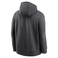 Men's Nike Anthracite Alabama Crimson Tide Primetime Club Fleece Pullover Hoodie