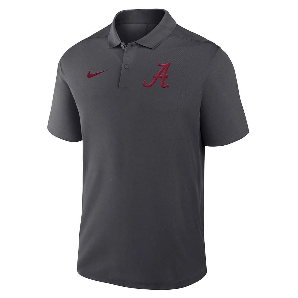 Polo Nike Anthracite Alabama Crimson Tide Primetime Victory Performance pour homme