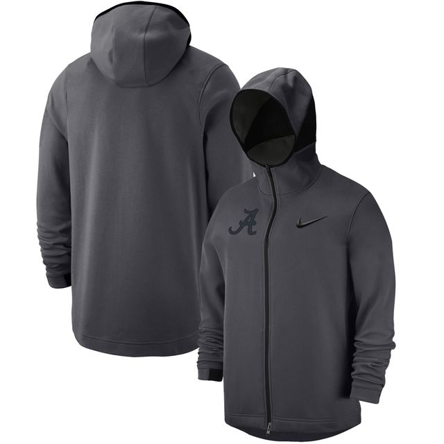 Sweat à capuche entièrement zippé Nike Alabama Crimson Tide Tonal Showtime anthracite pour homme